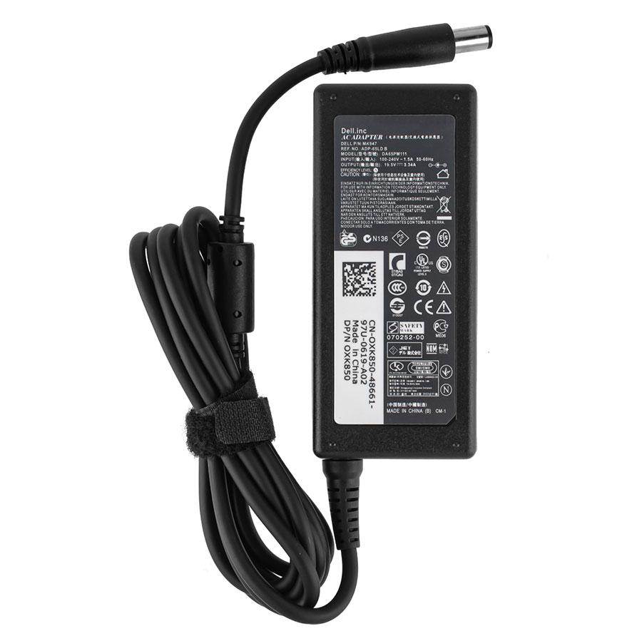 Оригінальний блок живлення для ноутбука DELL 19.5V, 3.34A, 65W, 7.4*5.0-PIN, Black, RECTANGULAR