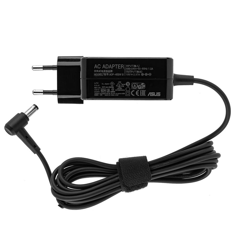 Оригінальний блок живлення для ноутбука ASUS 19V, 2.37A, 45W, 5.5*2.5мм, квадратний корпус, black