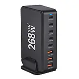 Зарядний пристрій 200W 268W 320W Gan Pro Type-C Usb A8 портов, фото 4