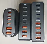 Зарядний пристрій 200W 268W 320W Gan Pro Type-C Usb A8 портов, фото 7