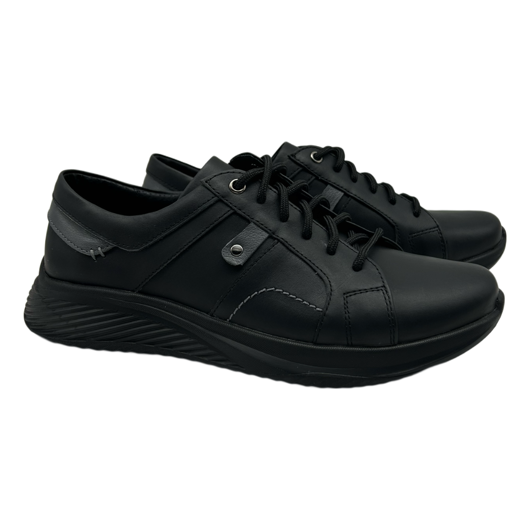 Кросівки чоловічі з натуральної шкіри чорного кольору “Style Shoes”