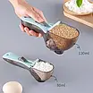 Регульовані пластикові мірні ложки 2 штуки Adjustable measuring spoon, фото 2
