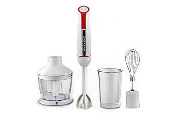 Блендерний набір Grunhelm EBS-1280SW, 1200 Вт, швидкостей 2, 3в1- подрібнення/змішування/збивання