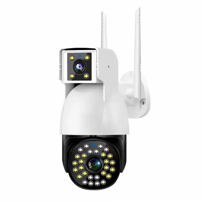 Бездротова Камера DUAL CAMERA P12 WIFI IP 360/90 V380PRO 3+3.0mp Поворотна вулиця з датчиком руху, фото 1