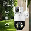 Бездротова Камера DUAL CAMERA P12 WIFI IP 360/90 V380PRO 3+3.0mp Поворотна вулиця з датчиком руху, фото 3
