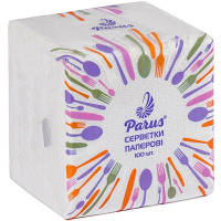 Популярний! Серветки столові Parus 1 шар 100 шт. (4820044170073) - Краща якість тільки на Nukleon.com.ua