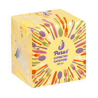 Популярний! Серветки столові Parus 1 шар Жовті 100 шт. (4820044170080) - Краща якість тільки на Nukleon.com.ua