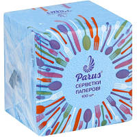 Популярний! Серветки столові Parus 1 шар Сині 100 шт. (4820044170264) - Краща якість тільки на Nukleon.com.ua