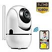 Поворотна IP камера QC011 бездротова WiFi для відеоспостереження зі звуком та нічним баченням, фото 2