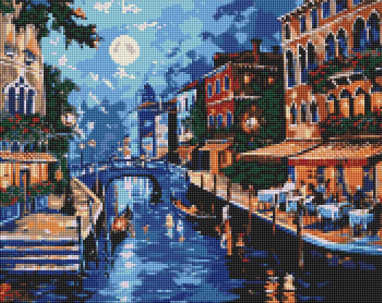 Алмазна мозаїка/вишивка Італійська романтика 40*50 см Ідейка AMO 8048, фото 1