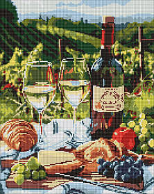 Алмазна мозаїка/вишивка Романтична вечеря 40*50 см Ідейка AMO 8089