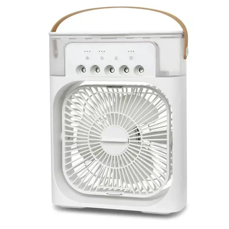 Портативний вентилятор з водяним охолодженням Air Cooler Fan 4в1 Нічник зволожувач з LED підсвічуванням USB, фото 1