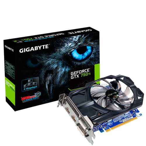Відеокарта GeForce GTX 750 Ti 2GB Gigabyte (GV-N75TD5-2GI) Б/В