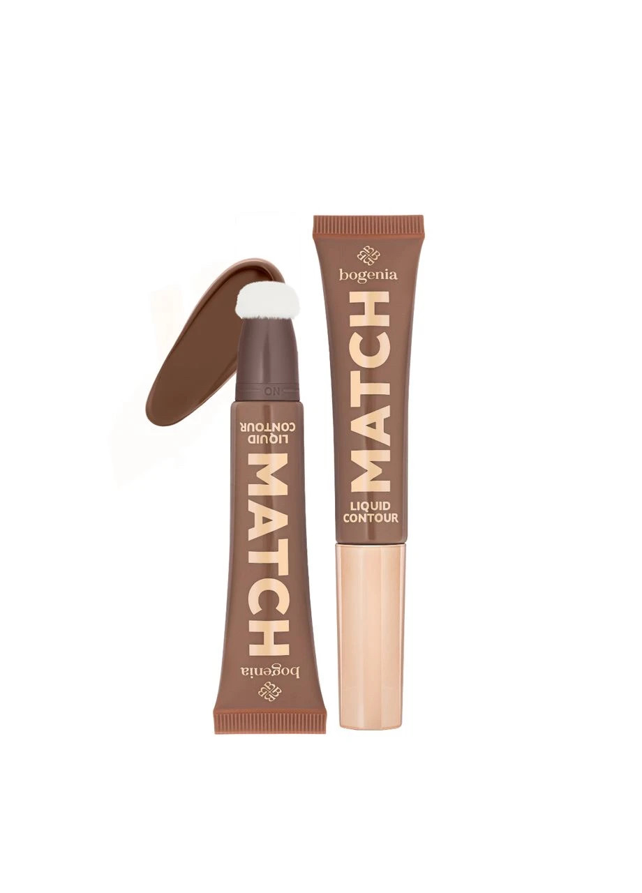 Контур для обличчя рідкий Match Liquid Contour 15 мл ), 001 Коричневий Bogenia, фото 1