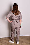 Хірургічний жіночий костюм Хелслайф 32106 44-56р. котон хакі, фото 2