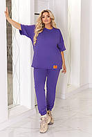 Костюм жіночий спортивний з двонитки великого розміру, фото 9