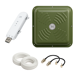 3G/4G інтернет комплект WIFI модем ZTE MF79U + всеспрямована антена ENERGY MIMO 2x15 дБ