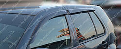 Вітровики вікон Фольксваген Гольф 4 5d (дефлектори бічних вікон Volkswagen Golf 4)