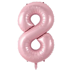 Цифра КИТАЙ-КТ 30" Рожева 8 (УП)