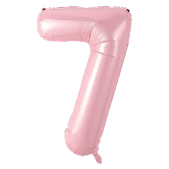 Цифра КИТАЙ-КТ 30" Рожева 7 (УП)