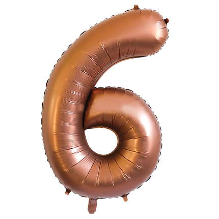 Цифра КИТАЙ-КТ 40" Сатин Шоколад 6 (УП), фото 1