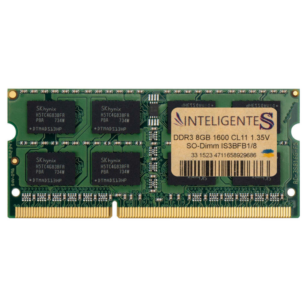 Модуль пам'яті для ноутбука SoDIMM DDR3L 8GB 1600 MHz INTELI