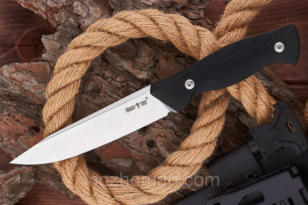 Мисливський ніж Снак 4 із нержавіючої сталі 440С/57-58 HRC, з чохлом у комплекті, фото 1