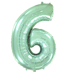 Цифра FLEXMETAL-ФМ 40" М'ятна 6 (УП)