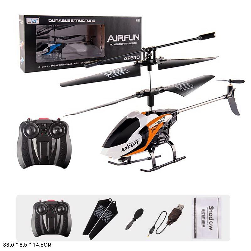 Вертоліт р/к  арт. AF610-3 (18шт)  2кольори, короб. 38*6,5*14,5см