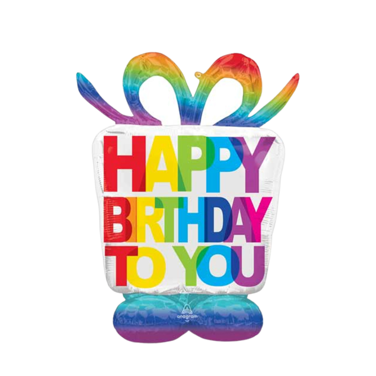 Стояча фігура 004 ANAGRAM-АН Подарунок Happy birthday to you райдужний (УП)