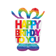 Стояча фігура 004 ANAGRAM-АН Подарунок Happy birthday to you райдужний (УП)