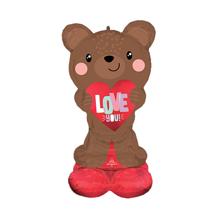 Стояча фігура 005 ANAGRAM-АН Ведмідь із сердечком Love you (УП), фото 1