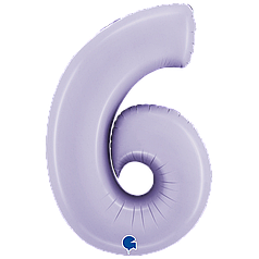 Цифра GRABO-ГР 40" Сатин Світло-бузкова 6 (УП)