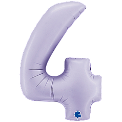 Цифра GRABO-ГР 40" Сатин Світло-бузкова 4 (УП)