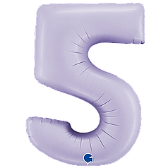 Цифра GRABO-ГР 40" Сатин Світло-бузкова 5 (УП)