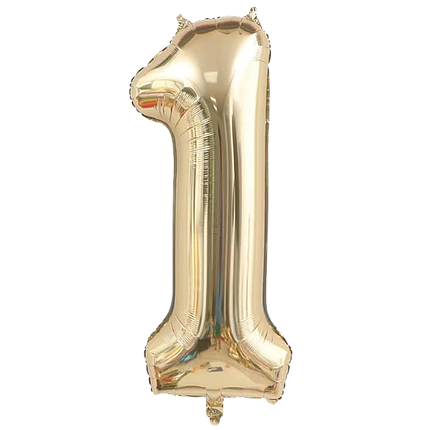 Цифра 32" КИТАЙ-КТ 1 металік біле золото (УП), фото 1