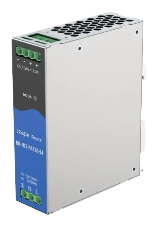 Блок живлення Ruijie RG-NIS-PA120-54 AC/DC 54В 2.2А 120 Вт на DIN-рейку, фото 1