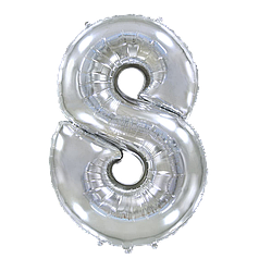 Цифра FLEXMETAL-ФМ 32" Срібло 8 (УП)