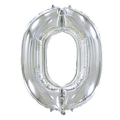 Цифра FLEXMETAL-ФМ 32" Срібло 0 (УП)