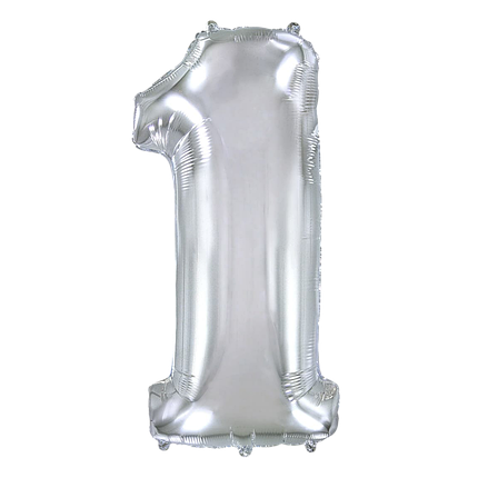 Цифра FLEXMETAL-ФМ 40" Срібло 1 (УП), фото 1