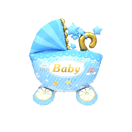 Ходяча фігура 245 КИТАЙ-КТ Візочок блакитнй Baby (УП), фото 1