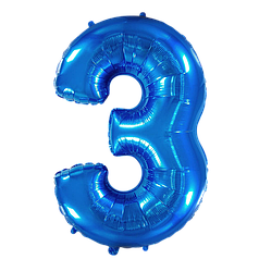 Цифра FLEXMETAL-ФМ 40" Синя 3 (УП)