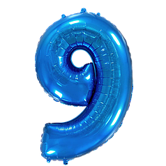 Цифра FLEXMETAL-ФМ 40" Синя 9 (УП)