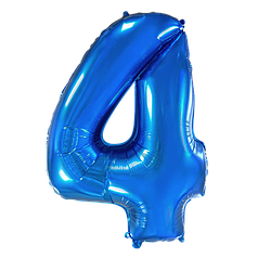 Цифра FLEXMETAL-ФМ 40" Синя 4 (УП)
