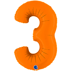 Цифра GRABO-ГР 40" Помаранчева 3 (УП)