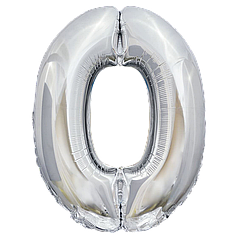 Цифра КИТАЙ-КТ 30" Срібло 0 (УП)