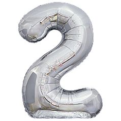 Цифра КИТАЙ-КТ 30" Срібло 2 (УП)