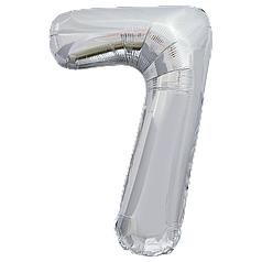 Цифра КИТАЙ-КТ 30" Срібло 7 (УП)