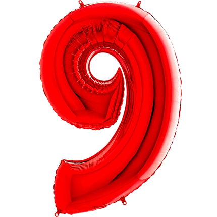 Цифра 40" GRABO-ГР 9 червона (УП), фото 1