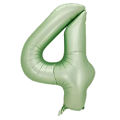 Цифра КИТАЙ-КТ 30" Сатин Оливкова 4 (УП)